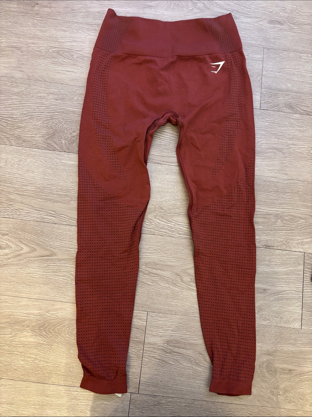 Gymshark Maroon Seamless High-Waist Leggings